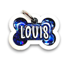 Load image into Gallery viewer, White Tag with Royal Blue Fill