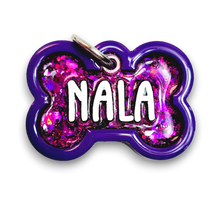 Load image into Gallery viewer, Purple Tag with Candy Magenta Fill