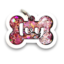 Load image into Gallery viewer, White Tag with Cotton Candy Fill