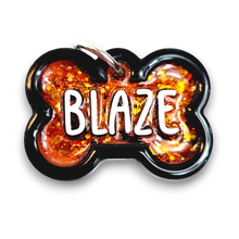 Load image into Gallery viewer, Black Tag with Burnt Orange Fill