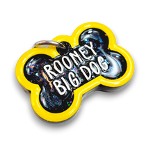 Load image into Gallery viewer, Yellow Tag with Onyx Fill