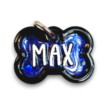 Load image into Gallery viewer, Black Tag with Royal Blue Fill