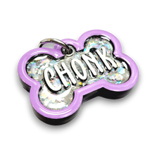 Load image into Gallery viewer, Lavender Tag with Diamond Fill