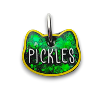 Load image into Gallery viewer, Yellow Tag with Emerald Fill