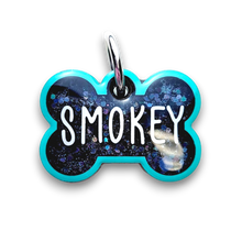 Load image into Gallery viewer, Sea Green Tag with Onyx Fill