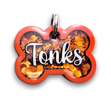 Load image into Gallery viewer, Orange Tag with Burnt Orange Fill