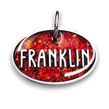 Load image into Gallery viewer, White Tag with Candy Red Fill