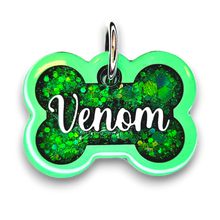 Load image into Gallery viewer, Lime Tag with Emerald Fill