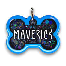 Load image into Gallery viewer, Blue Tag with Onyx Fill