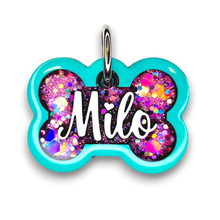 Load image into Gallery viewer, Sea Green Tag with Bubblegum Fill