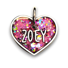 Load image into Gallery viewer, White Tag with Bubblegum Fill