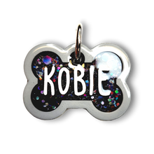 Load image into Gallery viewer, Gray Tag with Onyx Fill