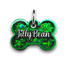 Load image into Gallery viewer, Green Tag with Emerald Fill