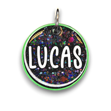 Load image into Gallery viewer, Lime Tag with Onyx Fill