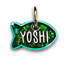 Load image into Gallery viewer, Sea Green Tag with Emerald Fill