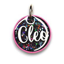 Load image into Gallery viewer, Pink Tag with Onyx Fill