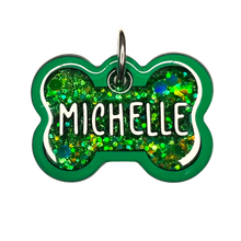 Load image into Gallery viewer, Green Tag with Emerald Fill