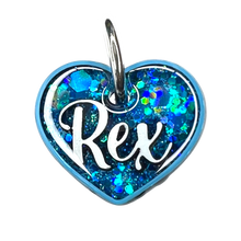 Load image into Gallery viewer, Light Blue Tag with Mermaid Blue Fill