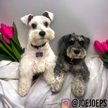 Load image into Gallery viewer, Light Blue Tag with Hot Pink Fill