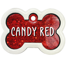 Load image into Gallery viewer, White Tag with Candy Red Fill