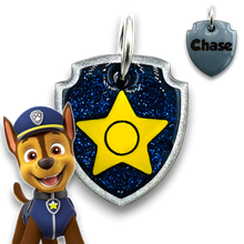 Load image into Gallery viewer, Poppin Premium - Chase - Paw Patrol Tag (Engraving Included)