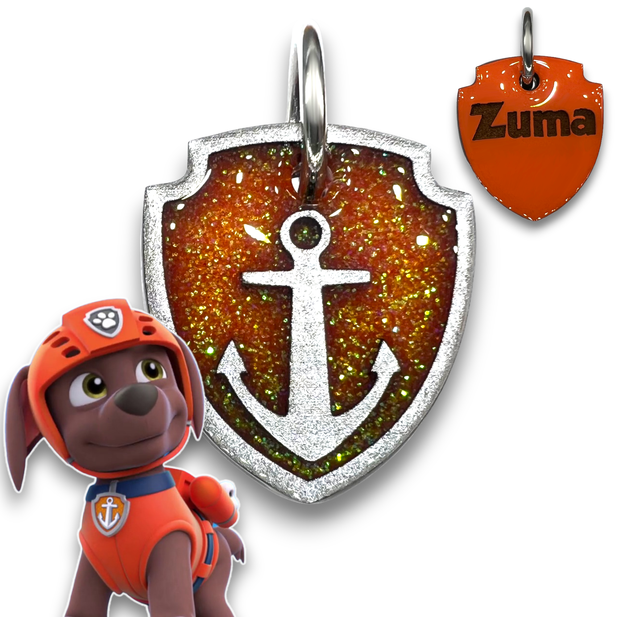 Poppin Premium Zuma Paw Patrol Tag Engraving Included Poppin Pet Tags