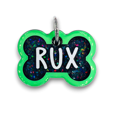 Load image into Gallery viewer, Lime Tag with Onyx Fill