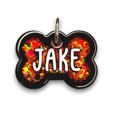 Load image into Gallery viewer, Black Tag with Burnt Orange Fill