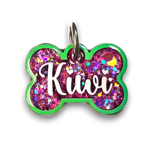 Load image into Gallery viewer, Lime Tag with Bubblegum Fill