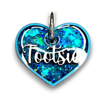 Load image into Gallery viewer, Light Blue Tag with Mermaid Blue Fill