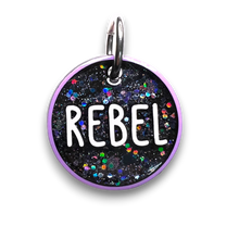 Load image into Gallery viewer, Lavender Tag with Onyx Fill