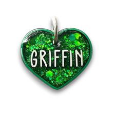 Load image into Gallery viewer, Green Tag with Emerald Fill