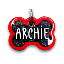 Load image into Gallery viewer, Red Tag with Onyx Fill