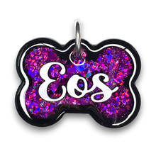 Load image into Gallery viewer, Black Tag with Candy Magenta Fill