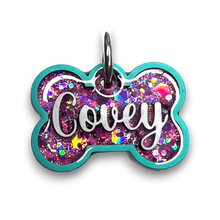 Load image into Gallery viewer, Sea Green Tag with Bubblegum Fill