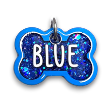 Load image into Gallery viewer, Blue Tag with Royal Blue Fill