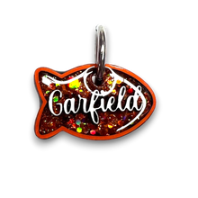 Load image into Gallery viewer, Orange Tag with Burnt Orange Fill