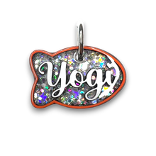 Load image into Gallery viewer, Orange Tag with Diamond Fill