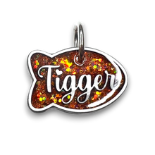 Load image into Gallery viewer, White Tag with Burnt Orange Fill