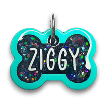 Load image into Gallery viewer, Sea Green Tag with Onyx Fill