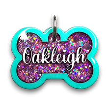 Load image into Gallery viewer, Sea Green Tag with Bubblegum Fill