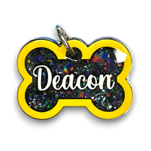 Load image into Gallery viewer, Yellow Tag with Onyx Fill