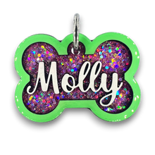 Load image into Gallery viewer, Lime Tag with Bubblegum Fill