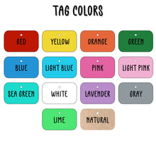 Load image into Gallery viewer, Poppin Basics - Rectangle Tag