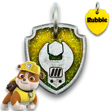 Load image into Gallery viewer, Poppin Premium - Rubble - Paw Patrol Tag (Engraving Included)
