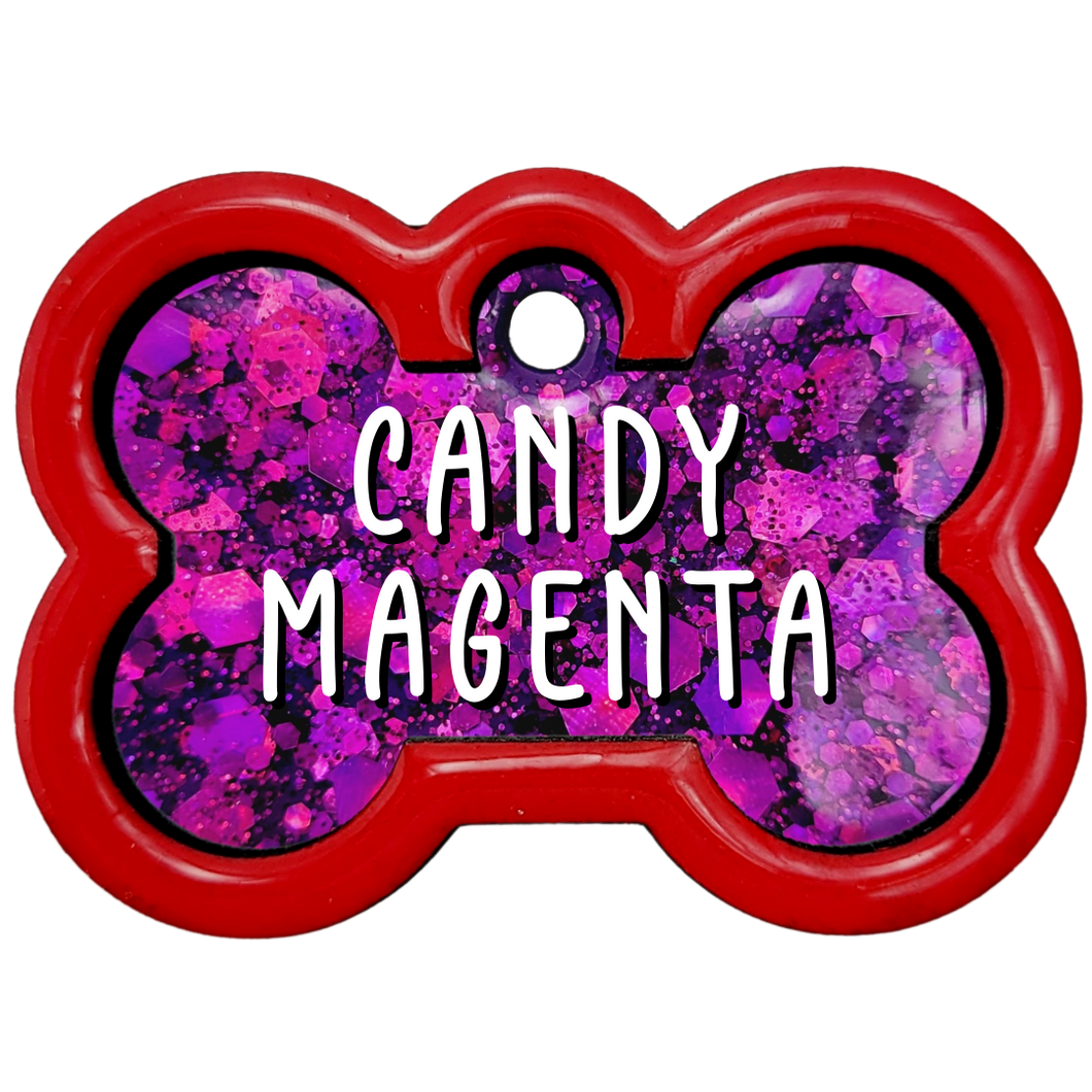 Red Tag with Candy Magenta Fill