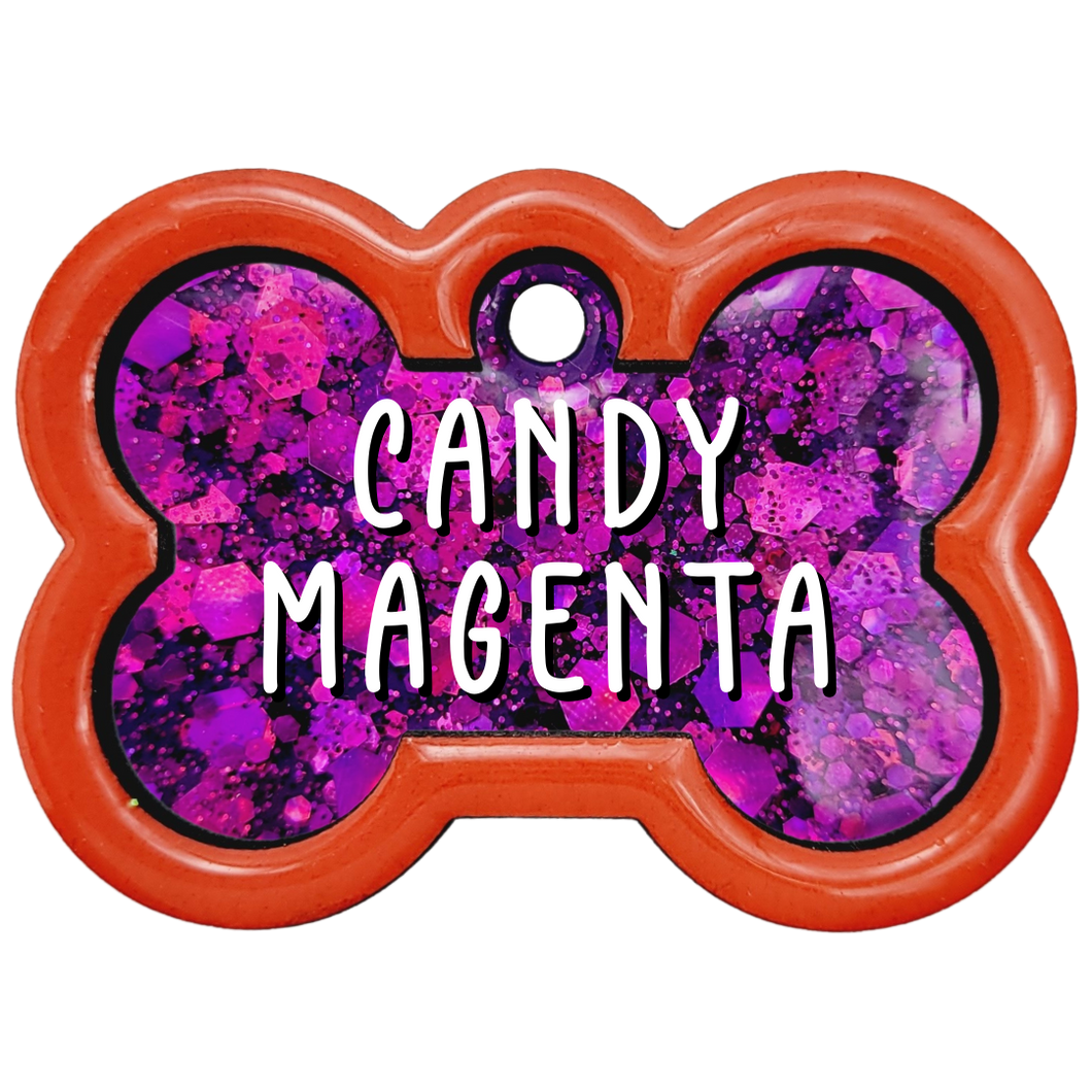 Orange Tag with Candy Magenta Fill