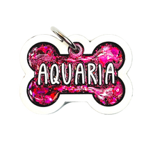 Load image into Gallery viewer, White Tag with Hot Pink Fill
