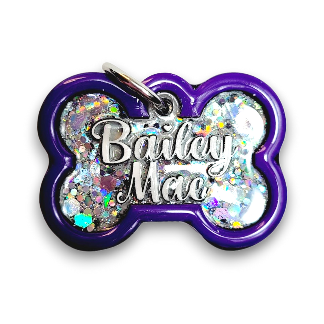 Purple Tag with Diamond Fill