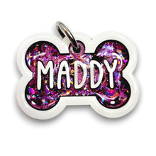 Load image into Gallery viewer, White Tag with Bubblegum Fill
